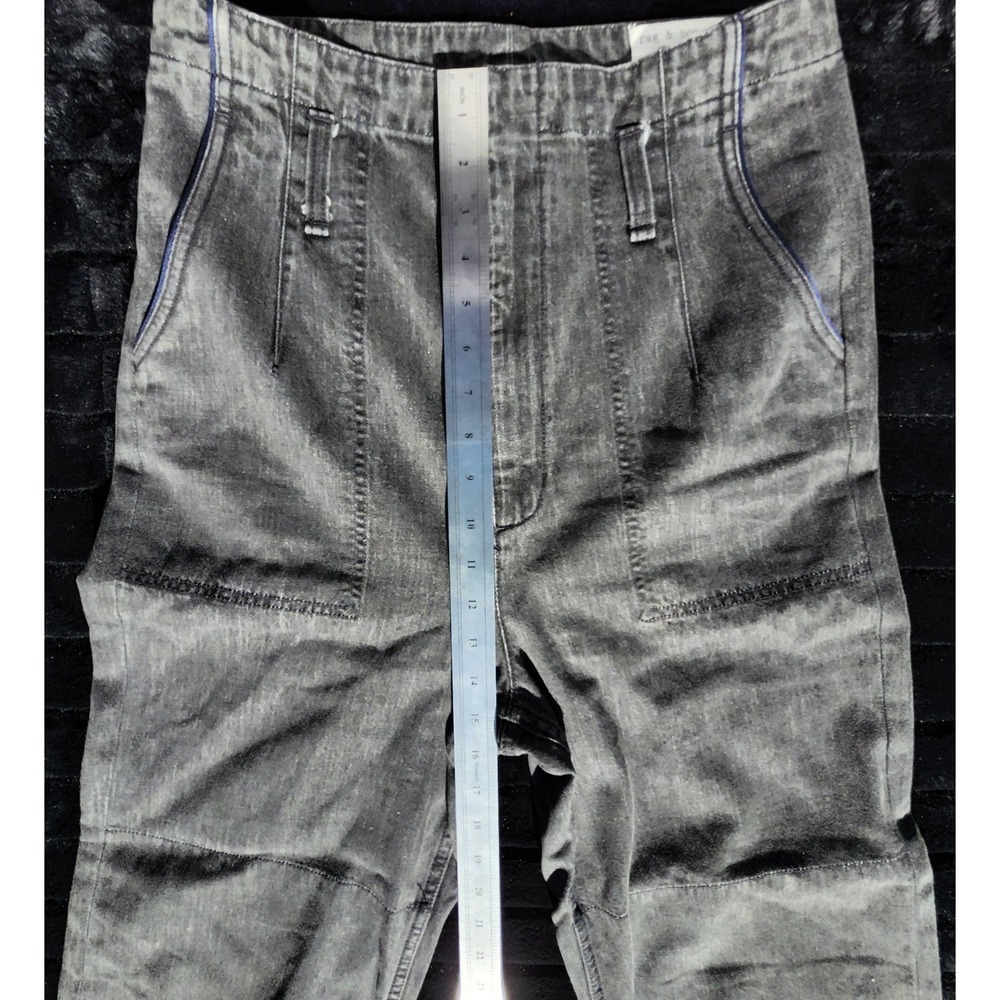 Rag & Bone Jean Womens 27 (30x27) Straight Leg Cotton Gray Pants - Picture 7 of 16